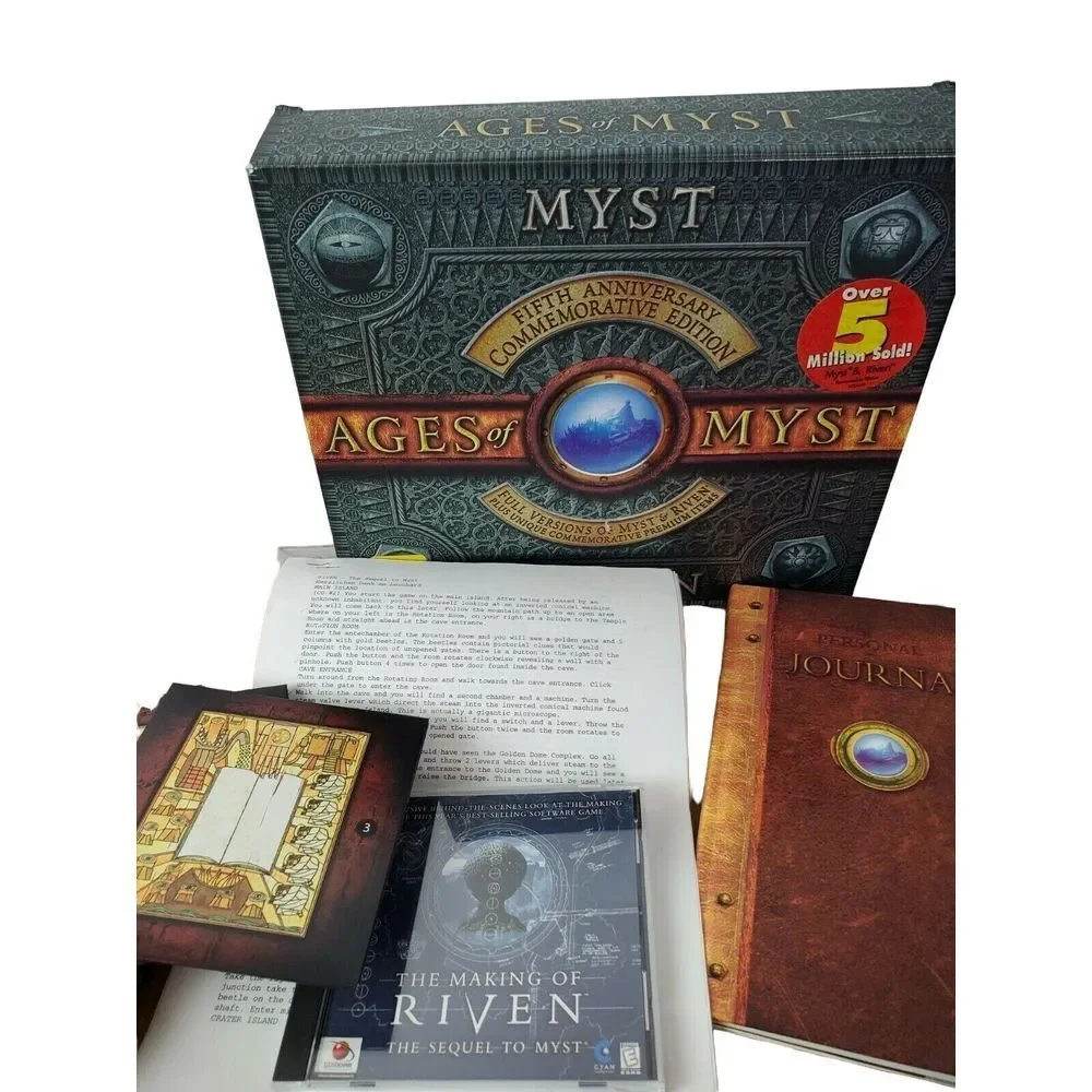 AGES of‎ Myst RIVEN 5th Anniv PC Game Commemorative Edition Big Box